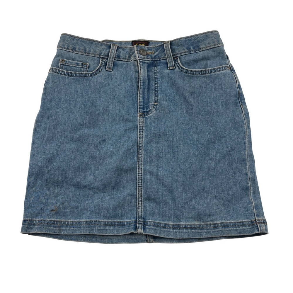 Lee Womens Denim Skort With Built-In Shorts Medium Wash Size‎ 6